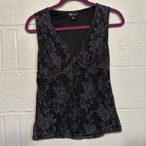 AB Studio M black tank top